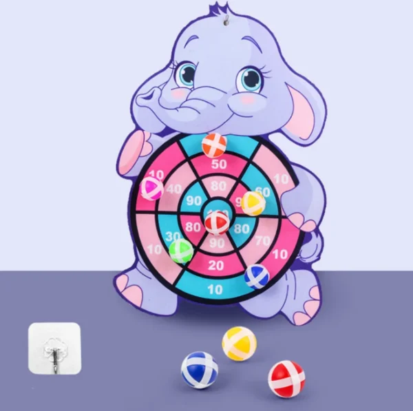 Child Montessori Toys for Kids 2 to 4 Years Old Cartoon Animal Dart Board Sticky Ball Family Interactive Educational Toys Baby - Image 2