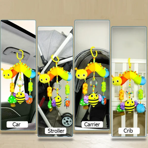 Baby Toys for 0 3 6 12 Months Rainbow Activity Plush Animal Stroller Hanging Toy for Baby Car Seat Crib Travel Sensory Baby Toys - Image 6