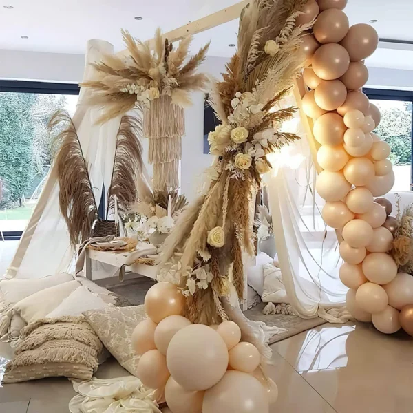 Ballon de sable blanc rétro 5/10/12/18 pouces, Rose café sauge vert, décoration de fête d'anniversaire, réception-cadeau pour bébé, décor de mariage - Image 2