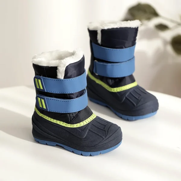 Bottes de neige licorne pour filles, imperméables, antidérapantes, chaussures pour temps froid, bottes en caoutchouc de marque pour garçons et filles, baskets à la mode pour enfants - Image 6