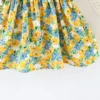 Robes d'été à fleurs pour petites filles de 0 à 3 ans, vêtements de plage lisses, à la mode, 2 pièces/ensemble - Image 4